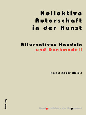 cover image of Kollektive Autorschaft in der Kunst